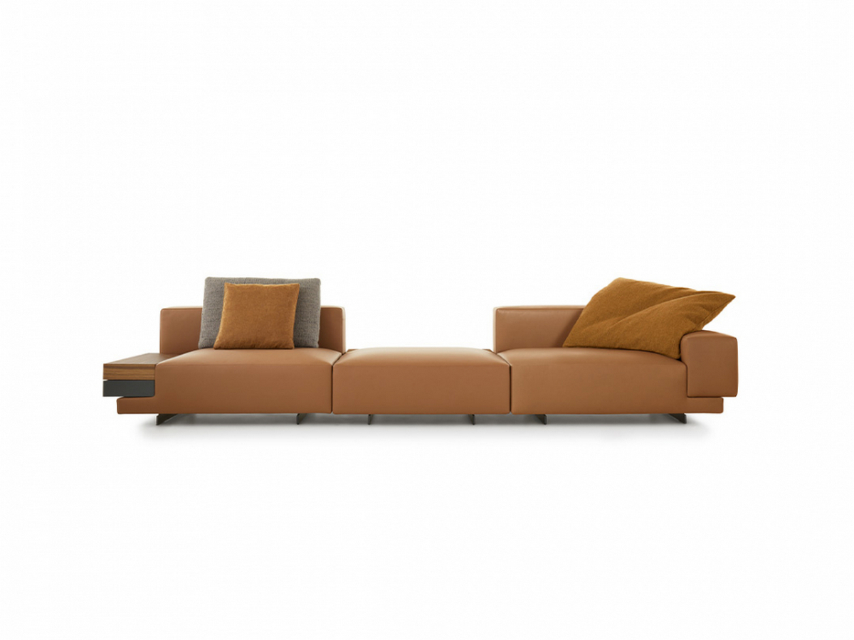 Фото 1 - Секционный диван Marteen оранжевый 