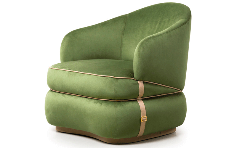 Фото 1 - Кресло Bloom зеленое 