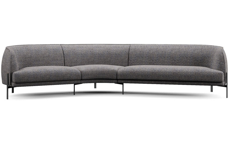 Фото 1 - Секционный диван Caillou серый 