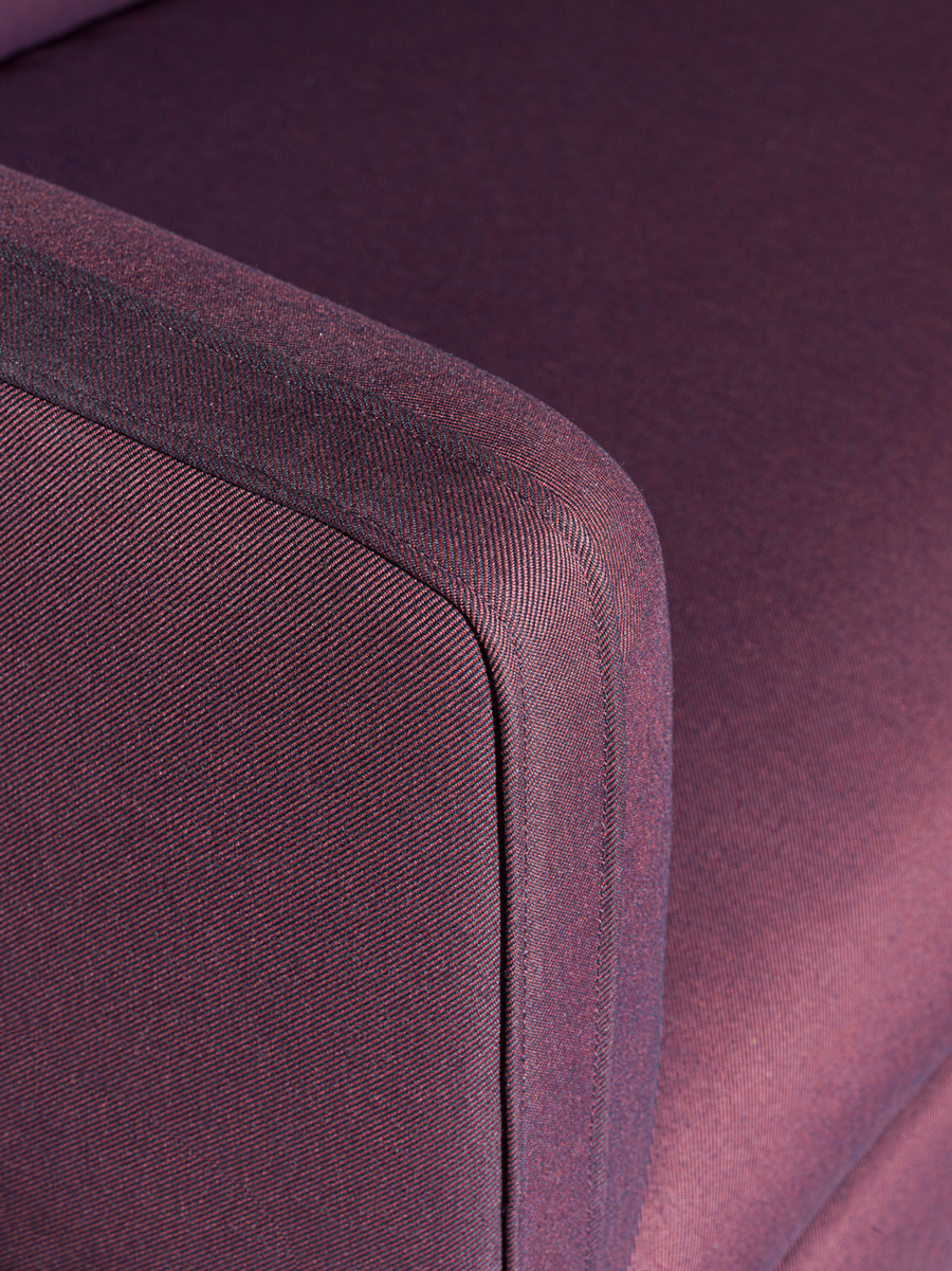 Фото 3 - Секционный диван Paul фиолетовый 