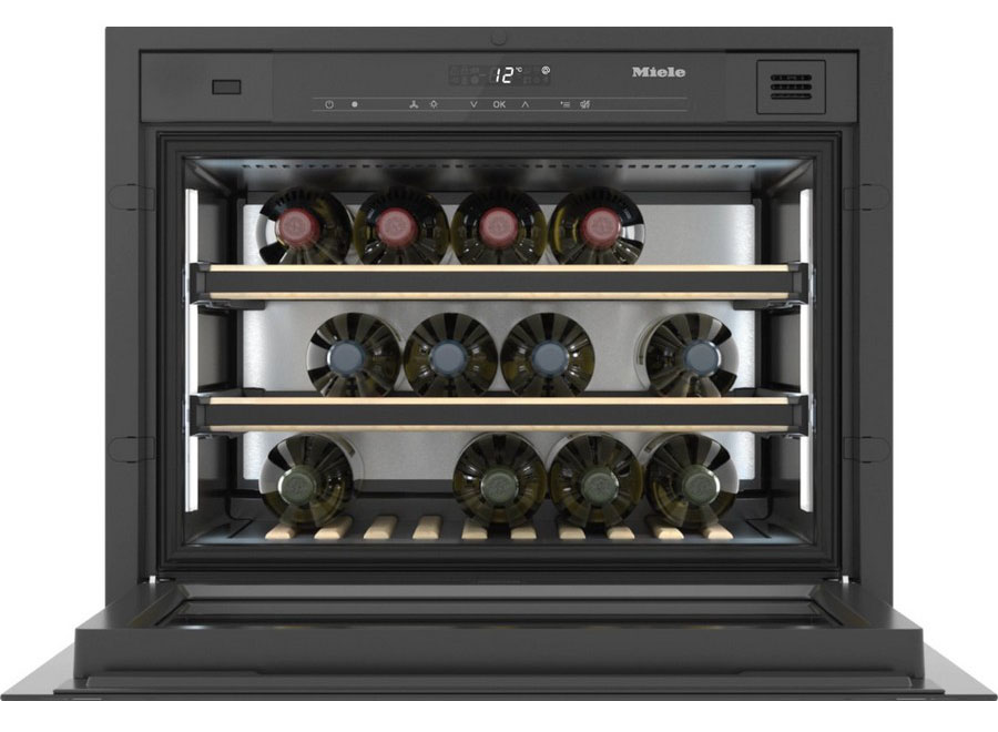 Фото 1 - Встраиваемый винный шкаф Miele KWT7112iG OBSW черный 