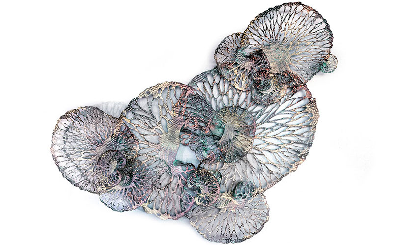 Фото 1 - Настенная скульптура Mirage Coral Leaves 