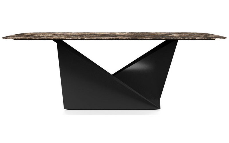 Фото 2 - Обеденный стол Folds коричневый 