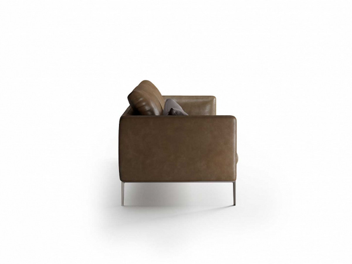 Фото 3 - Секционный диван Paul коричневый 