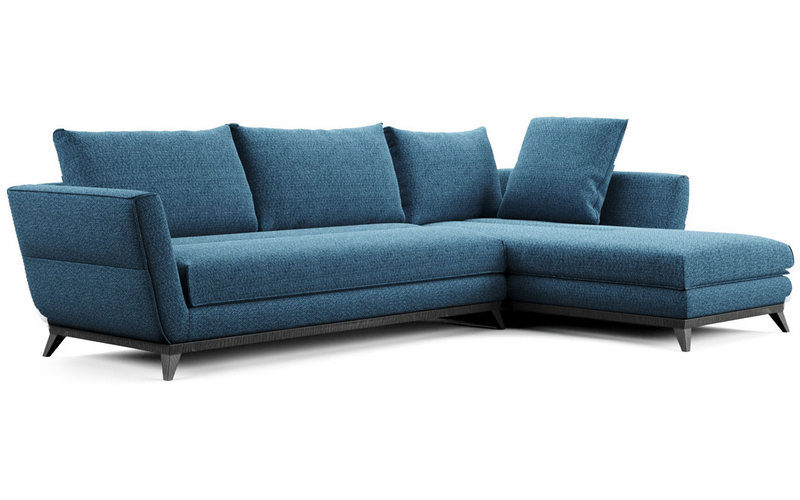 Фото 2 - Секционный диван Perfect Dream синий 