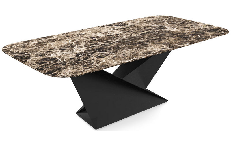 Фото 1 - Обеденный стол Folds коричневый 