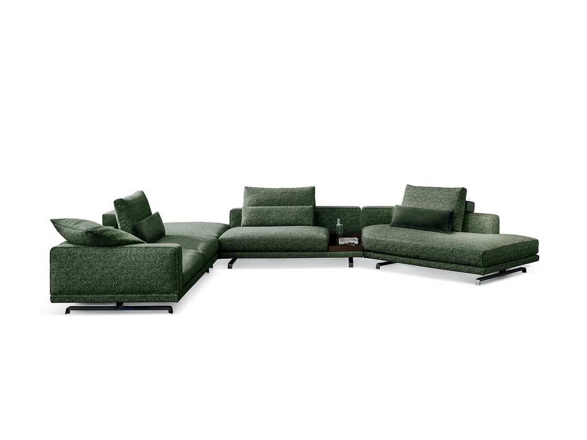 Фото 1 - Секционный диван Octave зеленый 