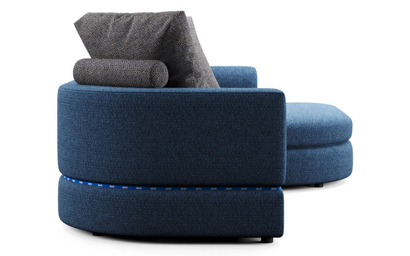Фото 3 - Секционный диван Pixi синий 