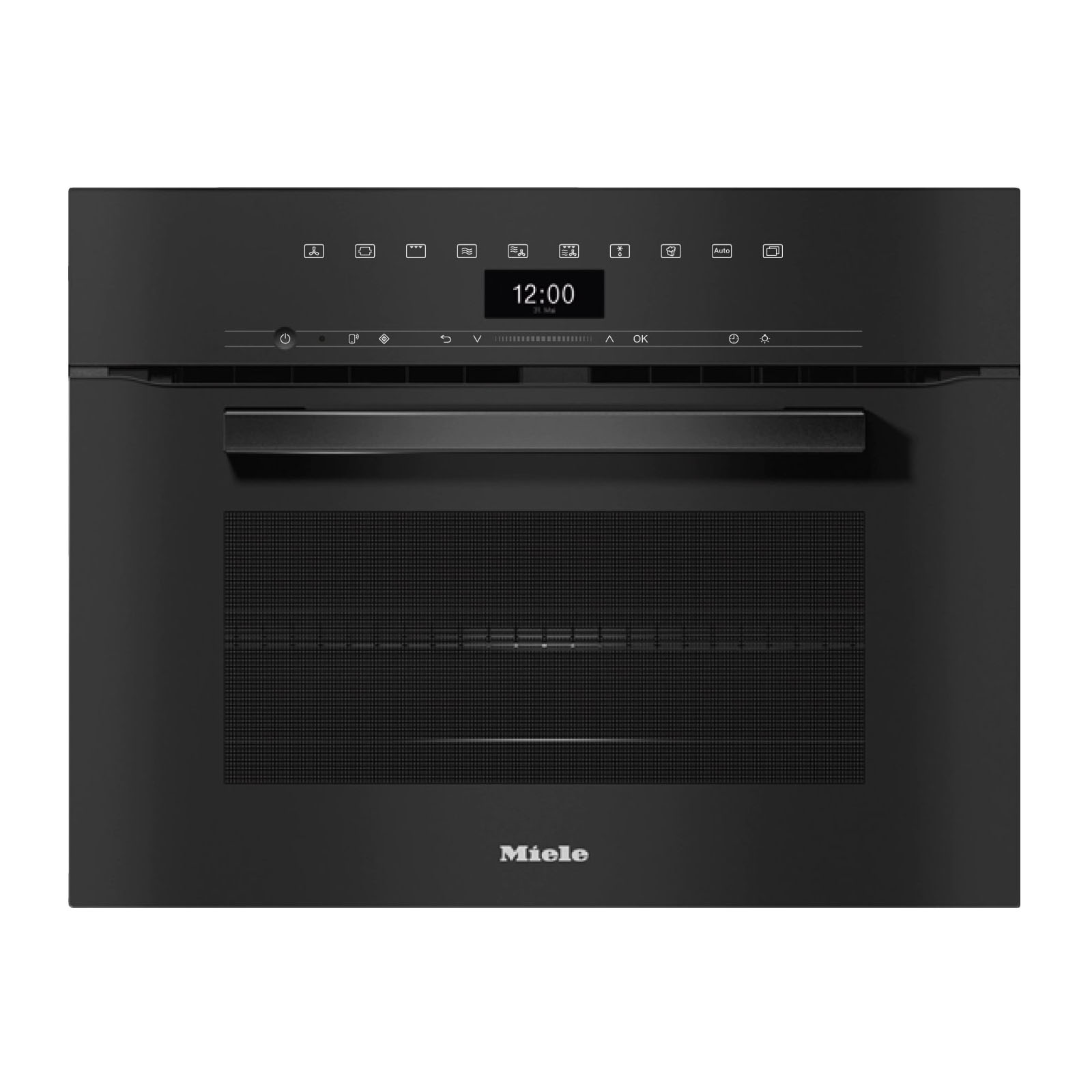 Фото 1 - Духовой шкаф с СВЧ Miele H 7440 BM черный 