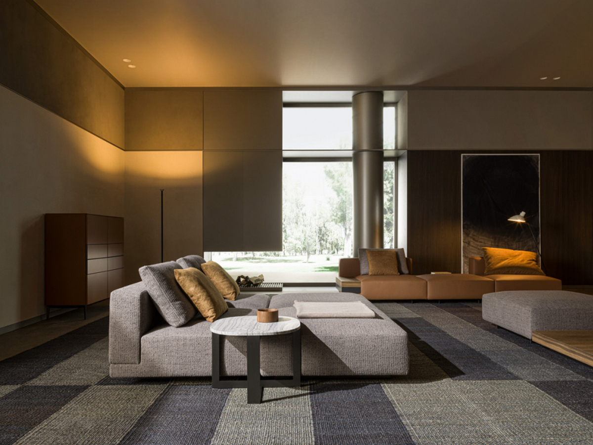 Фото 1 - Секционный диван Marteen коричневый 