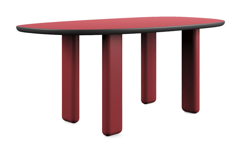 Фото 3 - Обеденный стол Caillou красный 