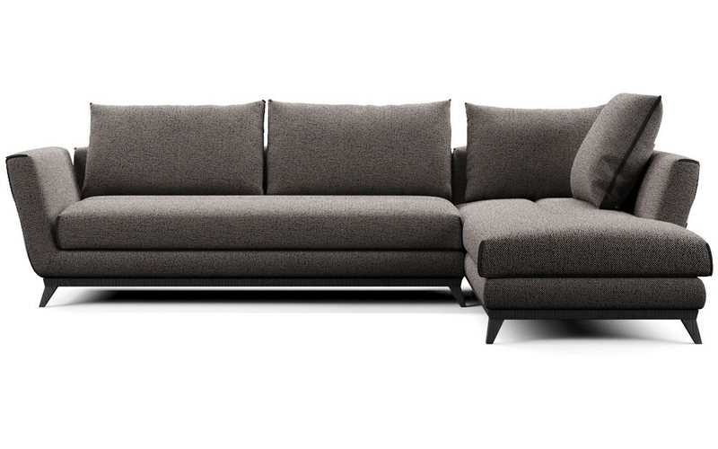 Фото 1 - Секционный диван Perfect Dream коричневый 