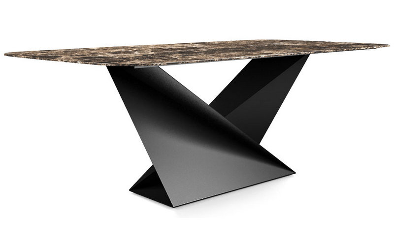 Фото 3 - Обеденный стол Folds коричневый 