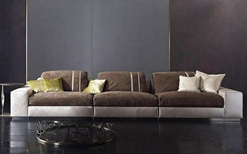 Фото 2 - Секционный диван Miami светло-коричневый 