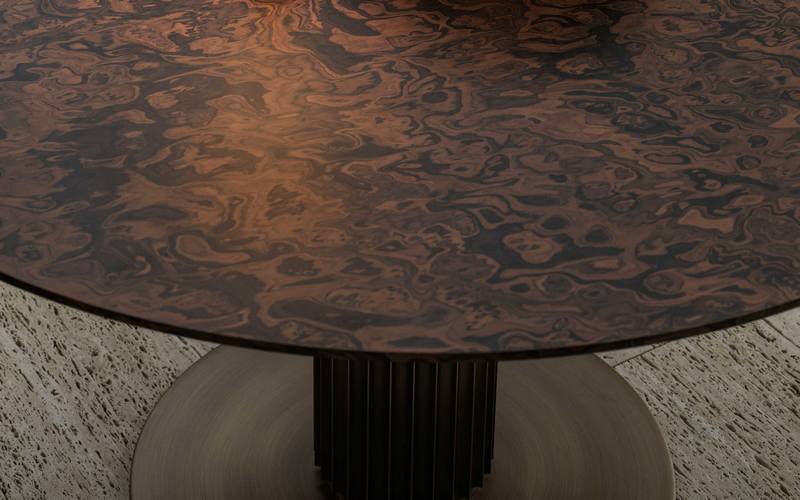 Фото 2 - Обеденный стол Liberty Lounge Bistrot Round коричневый 
