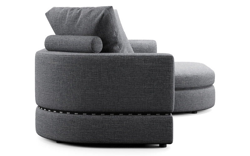 Фото 3 - Секционный диван Pixi серый 