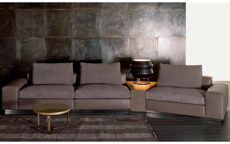 Фото 1 - Секционный диван Miami коричневый 