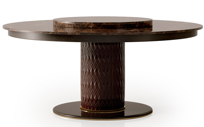 Фото 1 - Обеденный стол Numero tre круглый коричневый 
