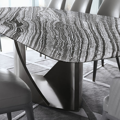 Фото 3 - Обеденный стол Mirage прямоугольный с мраморной столешницей 