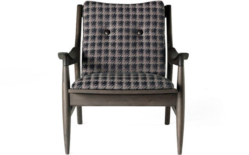 Фото 1 - Кресло Franklin "Гусиные лапки" серое 
