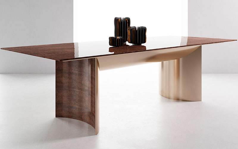 Фото 1 - Обеденный стол Kerwan коричневый 